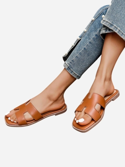 Royalfashion Sandales plates pour femmes Eval