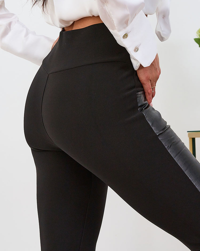 Royalfashion Teggings noirs pour femme Warmed