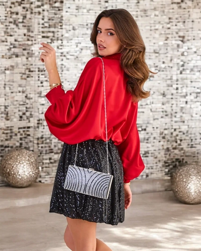 Jupe courte pour femme Royalfashion avec sequins