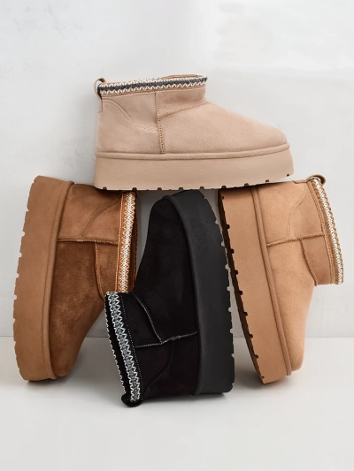 Royalfashion Bottes courtes pour femmes a'la bottes de neige Xoalla