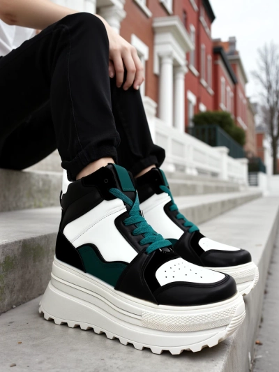 Royalfashion Baskets de sport hautes pour femmes Geeky