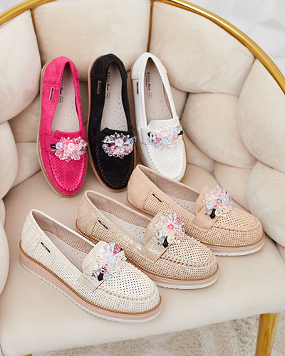 Royalfashion Mokassins avec pierres colorées Restea
