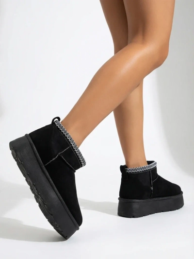 Royalfashion Bottes courtes pour femmes a'la bottes de neige Xoalla