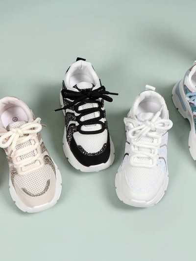 Royalfashion Baskets Sportives à Plateforme pour Femmes Angello