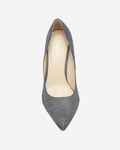 Escarpins à talon pour femme graphite holographique Soddo Footwear