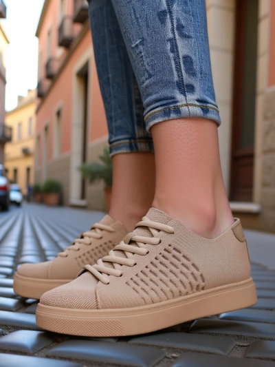 Royalfashion Chaussures de sport en tissu pour femmes Norbiese