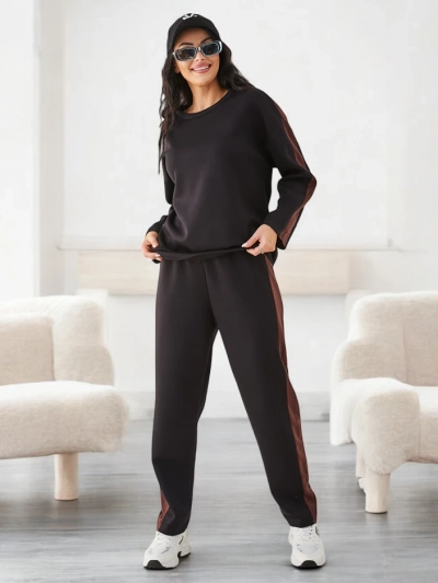 Royalfashion Ensemble de survêtement pour femmes Forme décontractée