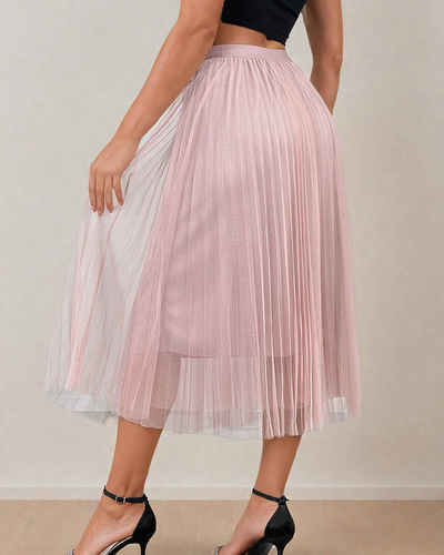 Royalfashion Jupe midi double épaisseur pour femme