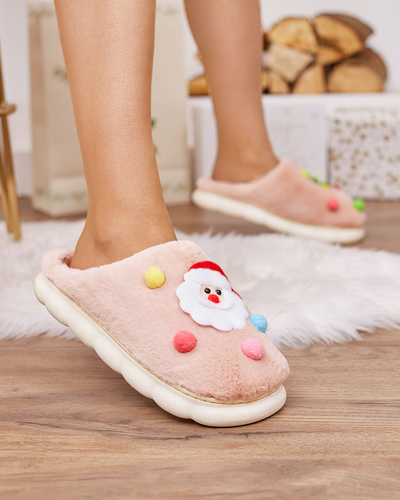Royalfashion Chaussons de Noël pour femme en rose Fertemse