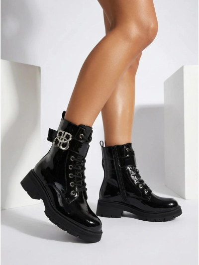 Bottines pour Femmes Luna Noires en Cuir Élégantes pour l'Automne