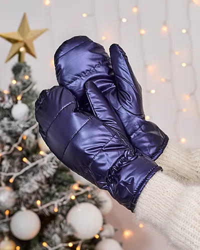 Royalfashion Gants bleu marine pour femme
