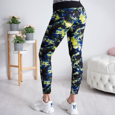 Leggings de sport à imprimé multicolore - Pantalon 1