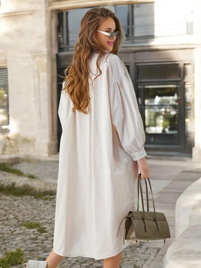 Chemise longue en coton pour femmes Royalfashion a'la robe