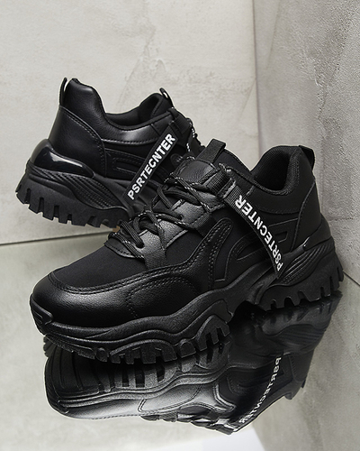 Chaussures de sport noires pour femmes Evilpo- Footwear