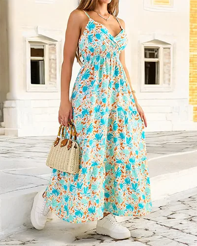 Royalfashion Robe midi en coton pour femme