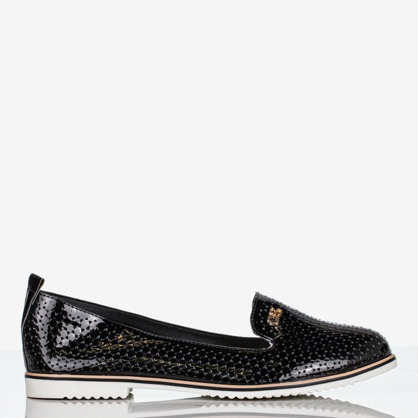 Mocassins vernis noir pour femme Mckenzie - Chaussures 1