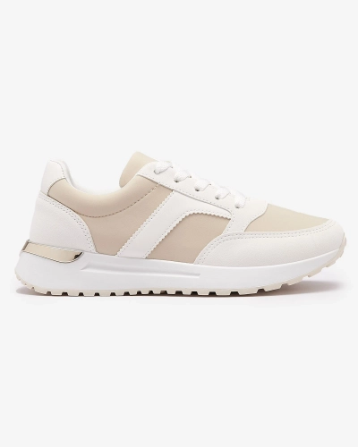Chaussures de sport pour femmes en blanc et beige Arienla - Footwear