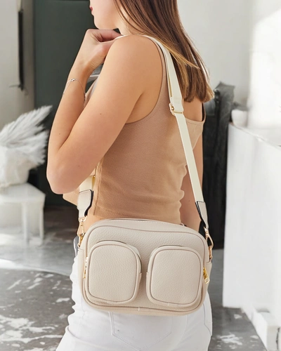 Royalfashion Petit sac à main pour femmes en éco-cuir avec poches