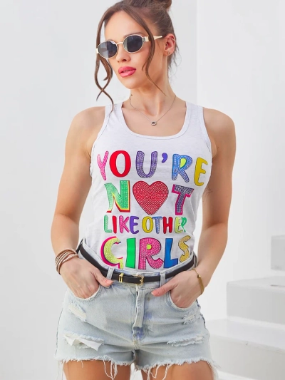 Débardeur en coton pour femmes Royalfashion avec bretelles et designs uniques