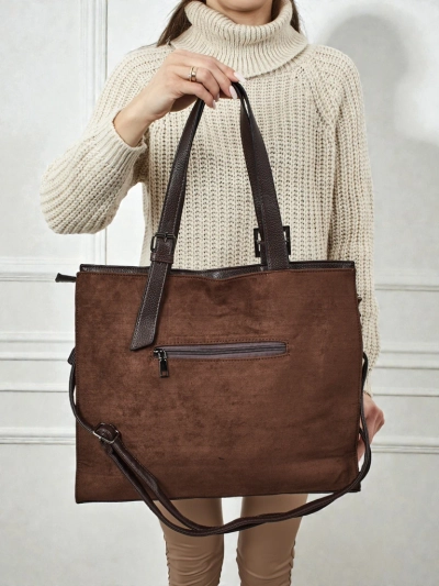 Sac à main shopper pour femmes en éco-daim Daverna