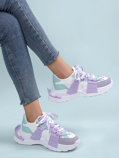 Royalfashion Baskets de sport pour femmes avec inserts en caoutchouc Bubble