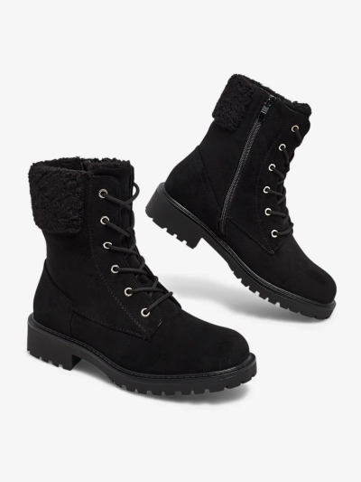 Bottines à lacets pour femmes en daim écologique Trevolla