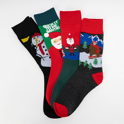 Chaussettes de Noël en boite de 4/paquet - Sous-vêtements