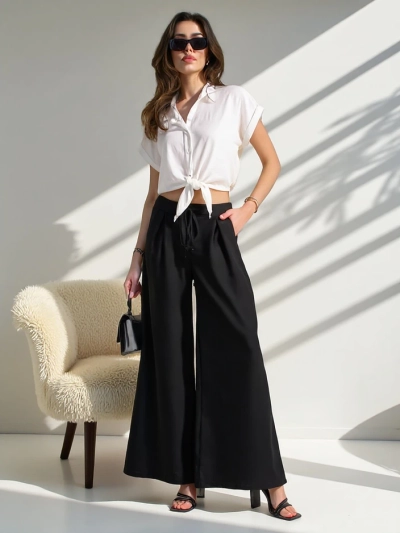 Royalfashion Pantalons larges pour femmes