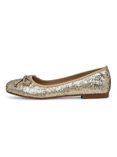 Royalfashion Ballerines pour femmes avec paillettes et un nœud Aramie