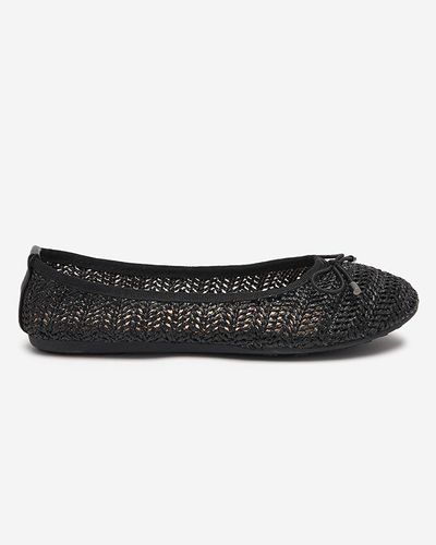 Ballerines Tressées Femme Wewo Noir - Chaussures
