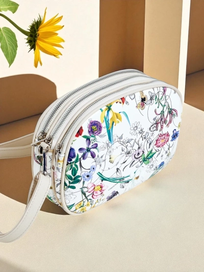 Royalfashion Petit sac à main pour femme en cuir écologique Floriana