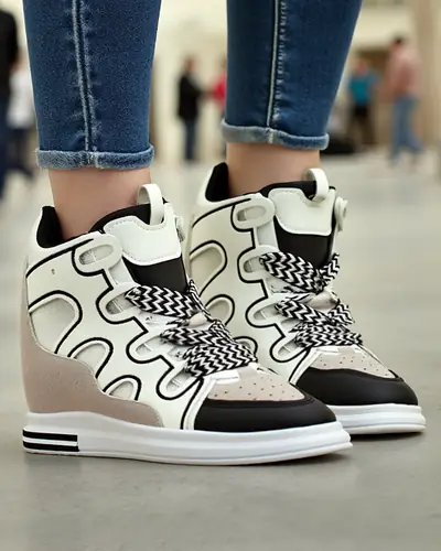 Royalfashion Baskets hautes pour femmes avec coin caché Oblaffi