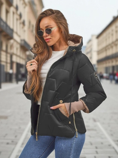 Veste matelassée pour femmes avec capuche et poignets élastiqués Silent Ridge