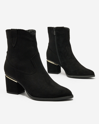 Royalfashion Bottes noires pour femmes sur tige Estrate