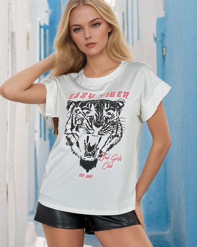 Royalfashion T-shirt imprimé pour femme