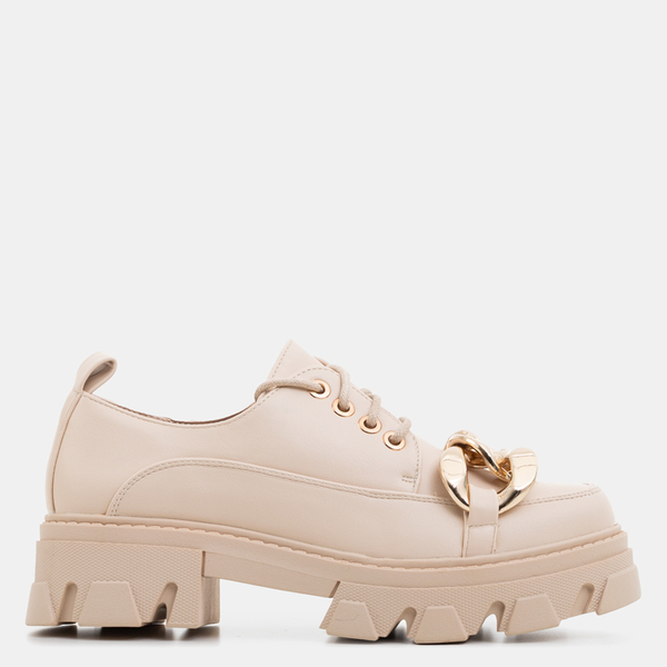 Chaussures plates beiges Eqoia - Chaussures