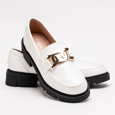 Chaussures blanches pour femme avec une chaîne Semla - Footwear
