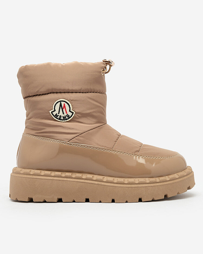 Royalfashion Bottes de neige à enfiler pour femme de couleur marron Ireda