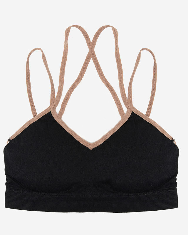 Noir Brassière de sport pour femme à fines bretelles - Sous-vêtements
