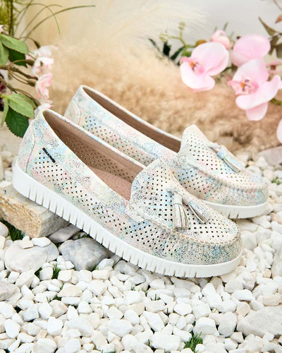 Royalfashion Mocassins ajourés pour femme Molaffa