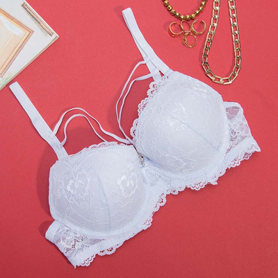 Soutien-gorge femme blanc avec dentelle - Sous-vêtements