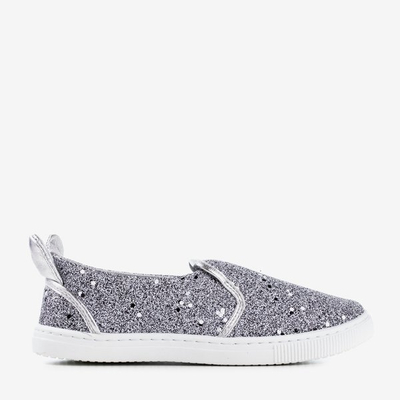 Slip enfant gris avec des oreilles Mini - Chaussures 1