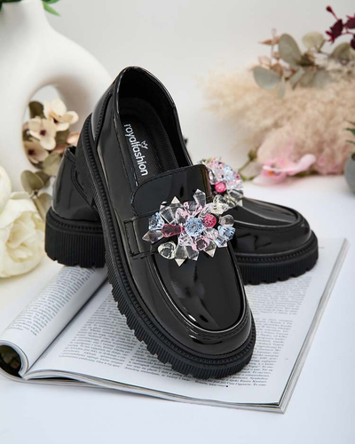 Royalfashion Mocassins pour femme avec perles colorées Karonia