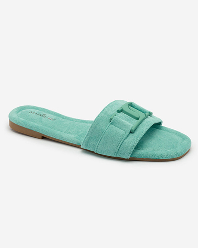 Royalfashion Tongs femme menthe avec boucle Rydr