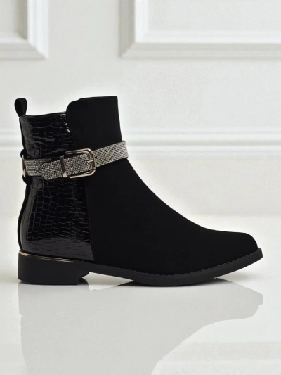 Bottines montantes pour femmes en cuir écologique Arasse