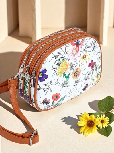 Royalfashion Petit sac à main pour femme en cuir écologique Floriana