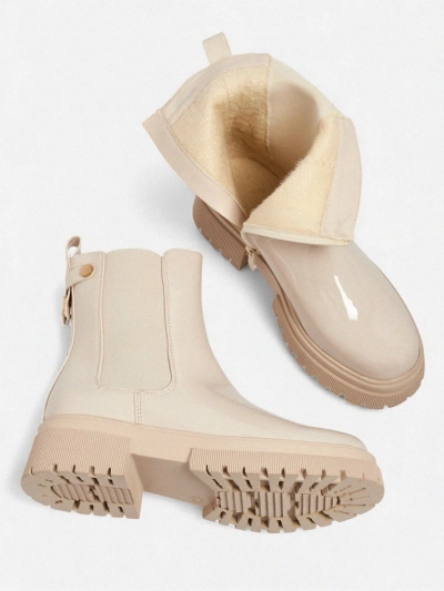 Bottines vernies pour femmes en cuir écologique Calebi