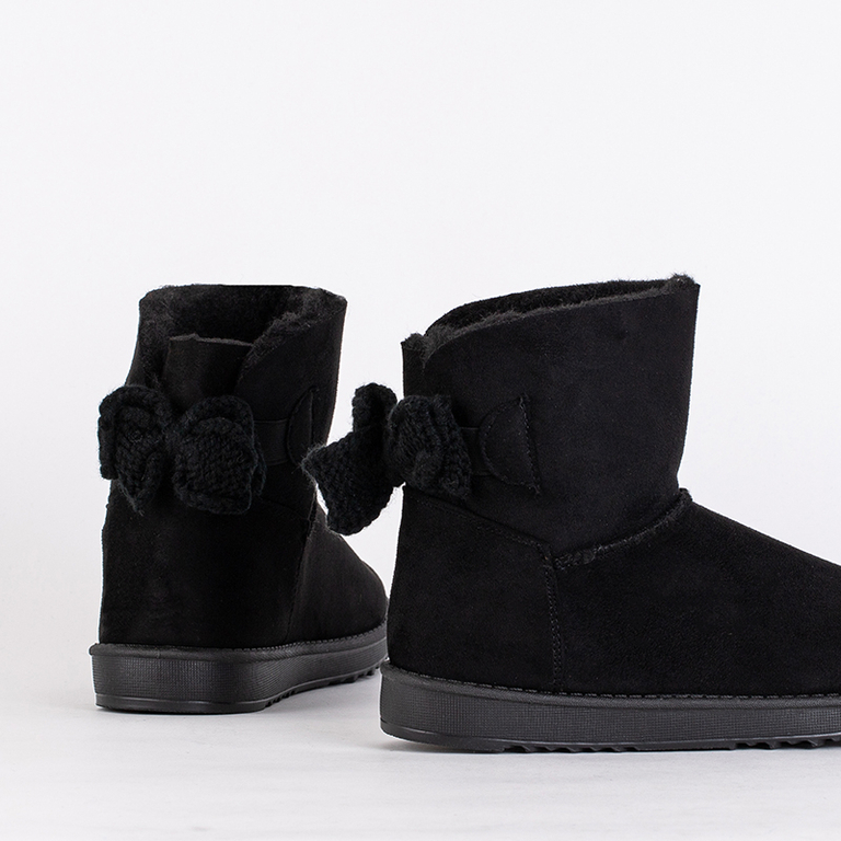 Bottines pour Femmes Aurelia Noires à Talons Plats