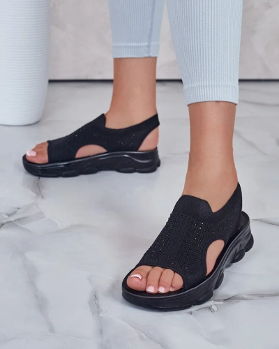 Royalfashion Sandales pour femmes avec tige en Volin