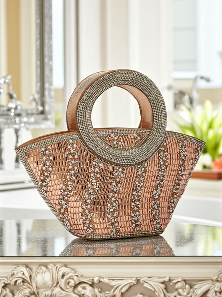 Petit sac à main pour femmes avec des zircons Sparkle Queen